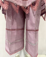Simrans Dusty Pink Premium Fancy Jacquard Embroidered Kameez Suit