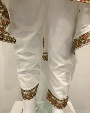 IVANA Designer Girls White Embellished Dress Tail Suit