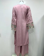 Simrans Ivana Lux Blush Viscose Embroidered Suit