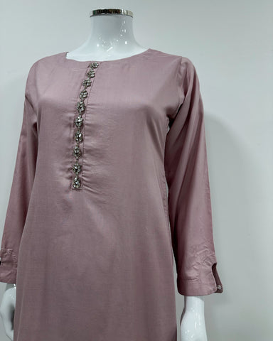 Simrans Ladies Kaash Festive Soft Lilac Long Kameez Suit