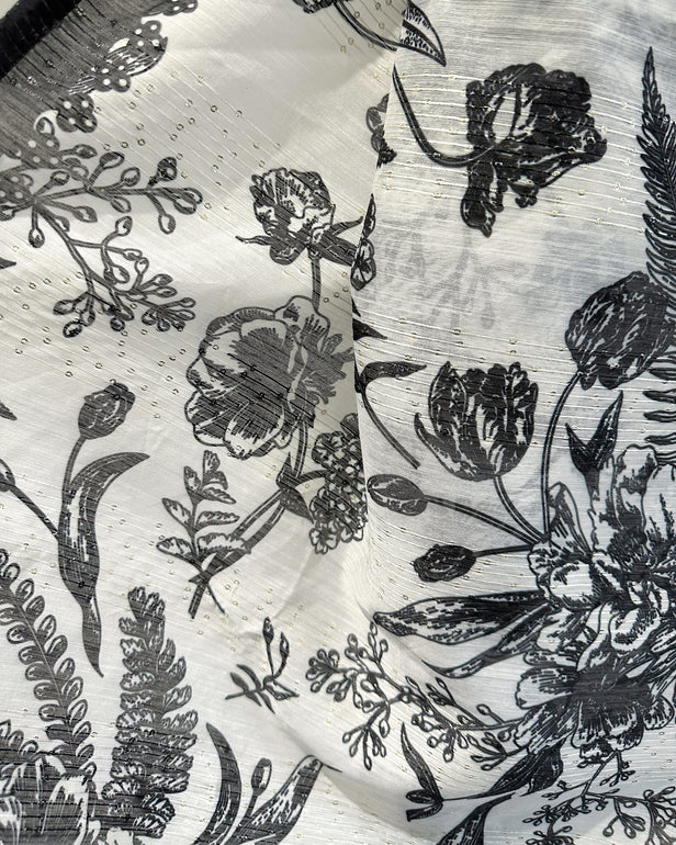 Simrans Black Chickankari Embroidered Kameez Suit