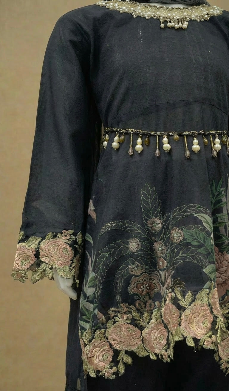 Ivana Girls Long Dress Tail Suit by Simrans