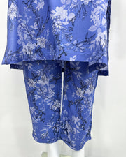 Simrans S Prints Amethyst Contrast Linen Suit