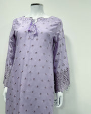 Simrans 'Firdous' Lilac Premium Chikankari Kameez Suit