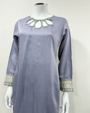 Simrans Khaadi Lux Lilac Embellished Suit