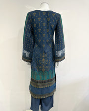 Simrans Blue Dhanak Printed Suit