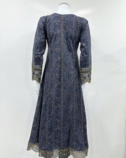 Simrans Navy Heavy Dress Embroidered Suit