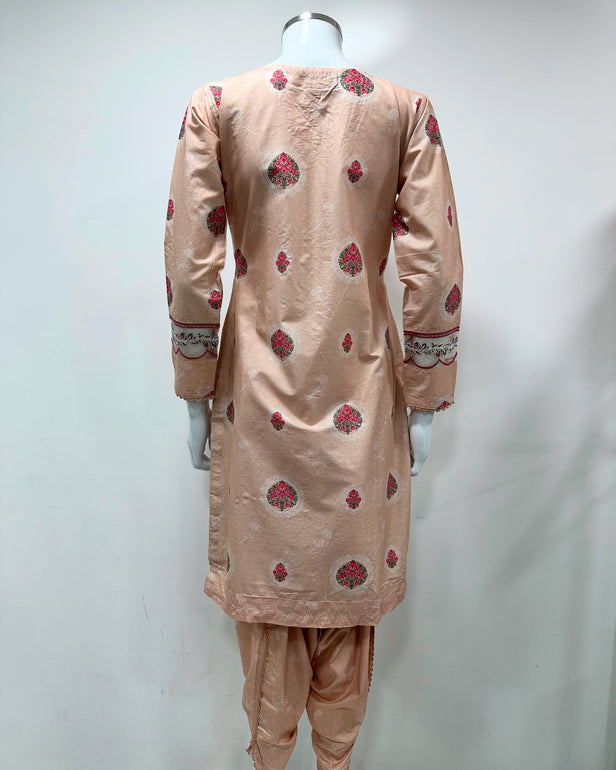 Simrans Nude Digital Printed Floral Lawn Tulip Suit