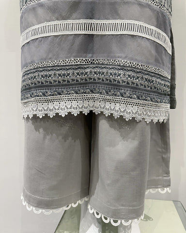 Simrans Dhanak Elephant Embroidered Long Kameez Suit