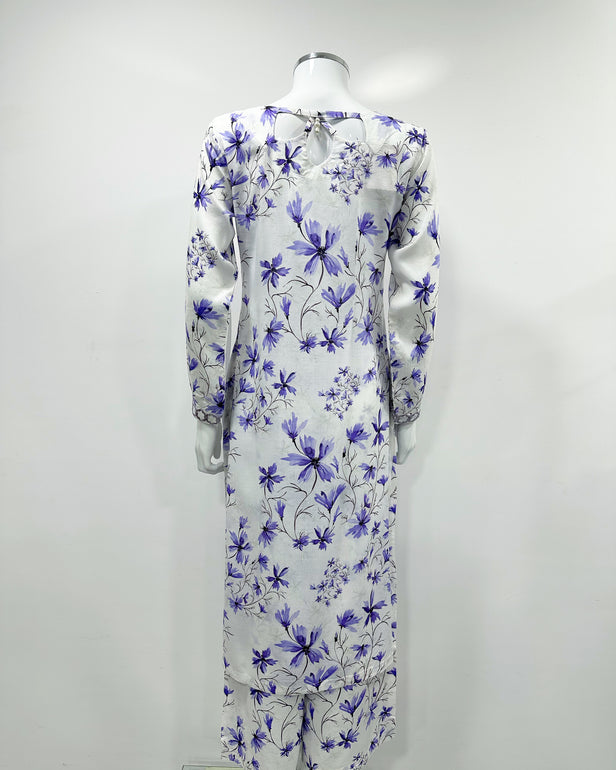 Simrans S Prints Lilac Contrast Linen Suit