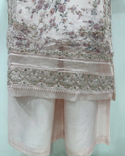 Simrans Ladies Blush Fancy Silk Net Kameez Suit