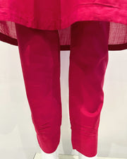 RAFIA Designer Pink Sequin Contrast Embroidered Suit