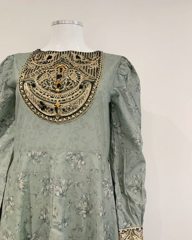 IVANA Ladies Designer Teal Paisley Deep Hem Lawn Suit