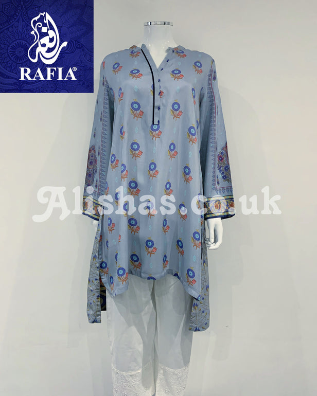 RAFIA Designer Pale Blue Dress Kurta