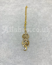 Gold Gem Loop Necklace Set - Gold/Silver