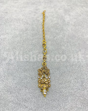 Gold Gem Chain Necklace Set - Gold/Silver