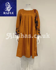 RAFIA Designer Burnt Orange Dress Kurta
