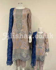 IVANA Designer Girls Lavender Premium Fancy Jacquard Kameez Suit