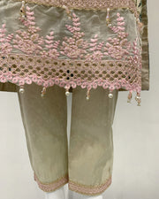 IVANA Ladies Designer Beige Floral Kameez Suit