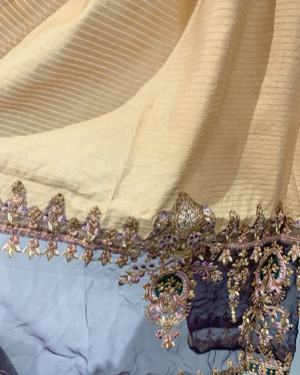 Aafreen Ladies Premium Plum Fancy Jacquard Kameez Suit