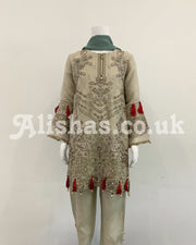 Girls Maze Fancy Embroidered Chiffon Suit