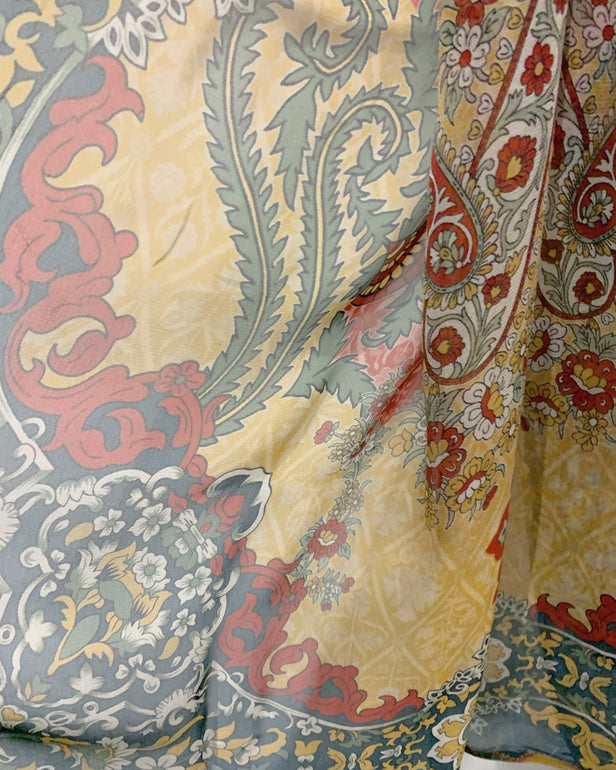 RAFIA Designer Beige Digital Print Viscose Suit