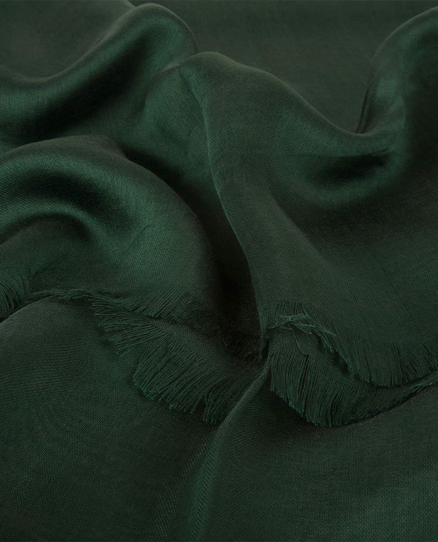 CLASSIC SILKY FINISH HIJAB IN BOTTLE GREEN