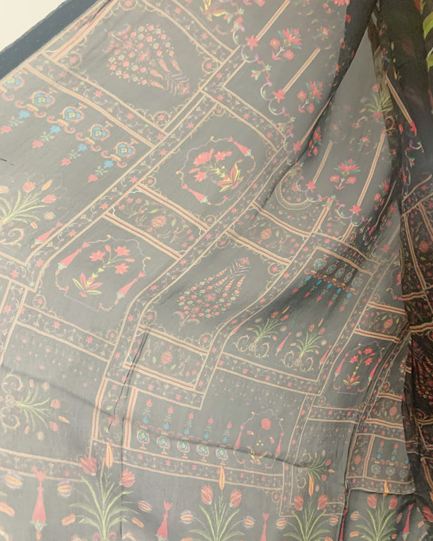 RAFIA Designer Beige Contrast Suit