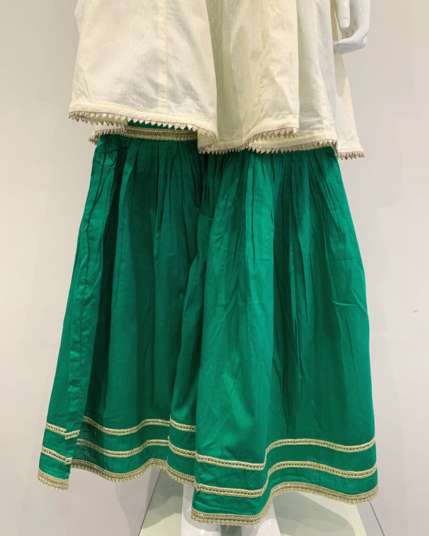 Simrans Multi Block Print Embellished Garara Suit