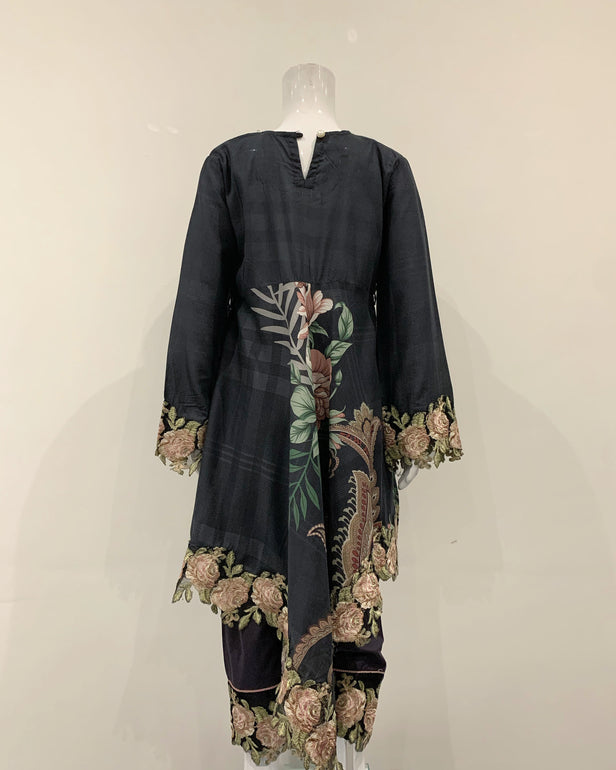 IVANA Designer Girls Long Dress Tail Suit