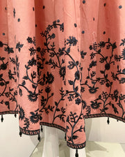 Simrans Blush Ladies Belt Embroidered Dress Suit
