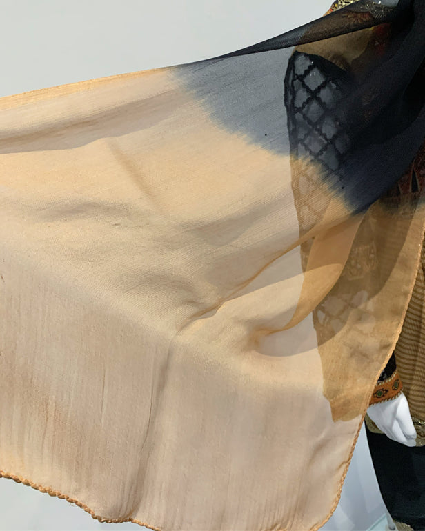 Guddiya Girls Luxury Lawn Black Dress Frock Suit