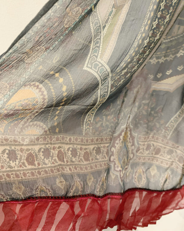 Girls Kameez Lawn Net Lace Suit