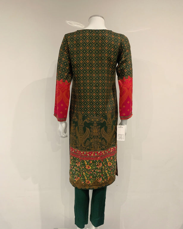 Classical Eluro Printed Linen Suit