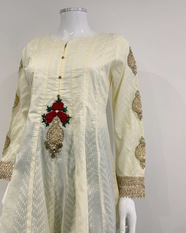 Simrans Multi Block Print Embellished Garara Suit