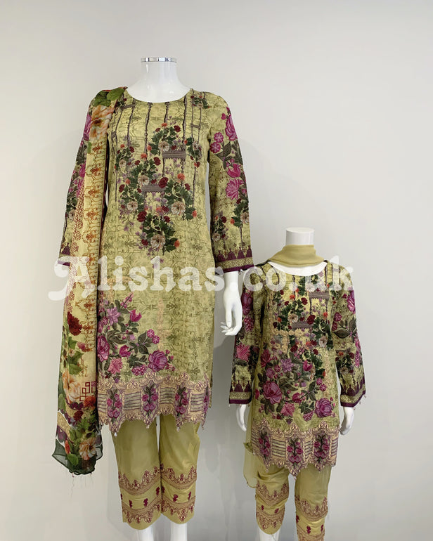 Girls Moss Digital Lawn Suit