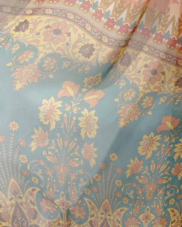 RAFIA Designer Embezzled Digital Print Viscose Dress Suit