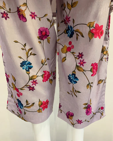 Simrans Digital Crepe Floral Linen Suit