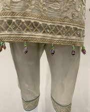 Ivory Girls Fancy Chiffon Contrast Kameez Suit