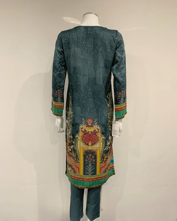 Classical Eluro Printed Linen Suit