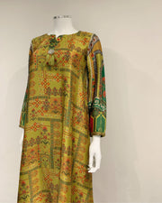 RAFIA Designer Spring Contrast Dress Digital Print Premium Silk Kurta