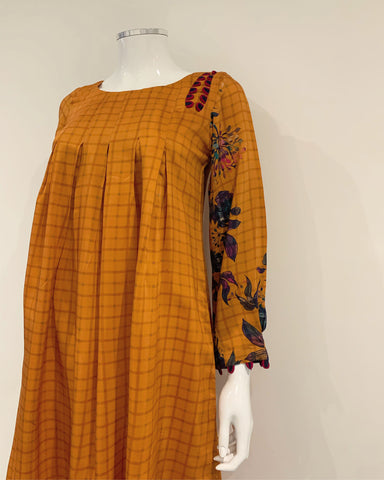 RAFIA Designer Burnt Orange Dress Kurta