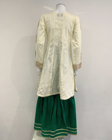 Simrans Multi Block Print Embellished Garara Suit