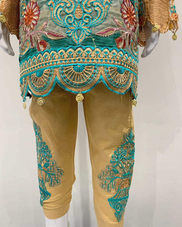 Girls Jade Digital Lawn Suit