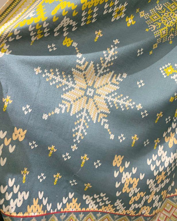 Classical Eluro Printed Linen Suit