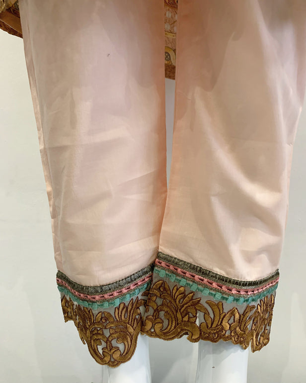 Ivana Designer Ladies Peach A Line Kameez Suit