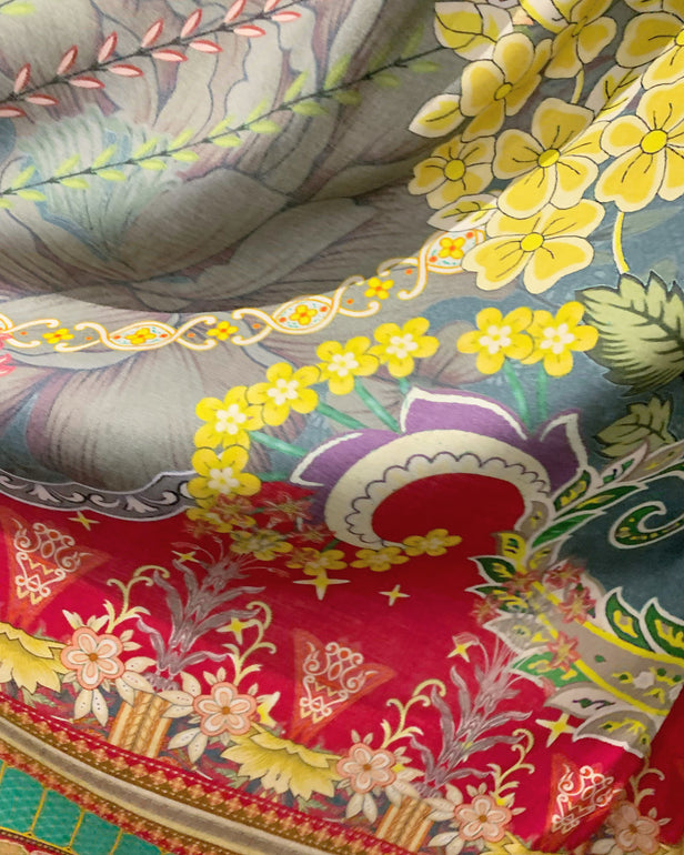 Classical Eluro Printed Linen Suit