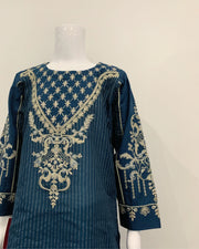 RAFIA Designer Girls Fancy Jacquard Zink Garara Suit