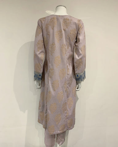 IVANA Designer Ladies Lavender Premium Fancy Jacquard Kameez Suit
