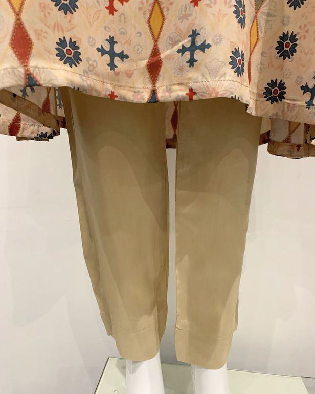 RAFIA Designer Beige Digital Print Viscose Suit